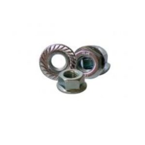 TUERCA HEX. FLANGE ZINCADA UNC/MM