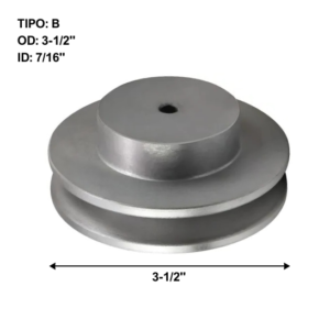 Polea tipo B de 3-1/2"
